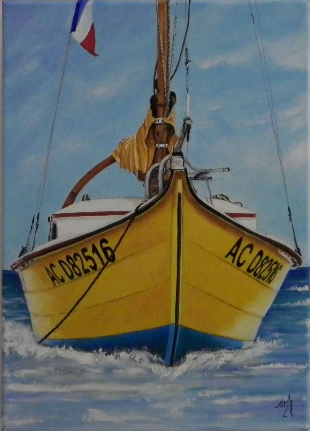 bateau jaune